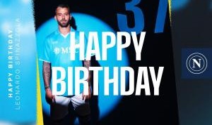 生日快乐！那不勒斯官方发文庆祝斯皮纳佐拉32岁生日